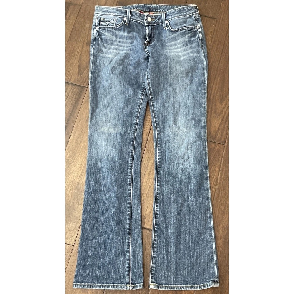 Lucky Brand‎ Lola Boot Cut Jeans 6x28 Low Rise Dark Wash Stretch Denim